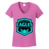 Ladies Heavy Cotton™ 100% Cotton V-Neck T-Shirt Thumbnail