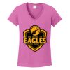 Ladies Heavy Cotton™ 100% Cotton V-Neck T-Shirt Thumbnail