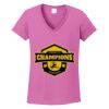 Ladies Heavy Cotton™ 100% Cotton V-Neck T-Shirt Thumbnail