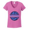 Ladies Heavy Cotton™ 100% Cotton V-Neck T-Shirt Thumbnail