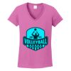 Ladies Heavy Cotton™ 100% Cotton V-Neck T-Shirt Thumbnail