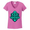 Ladies Heavy Cotton™ 100% Cotton V-Neck T-Shirt Thumbnail