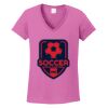 Ladies Heavy Cotton™ 100% Cotton V-Neck T-Shirt Thumbnail