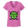 Ladies Heavy Cotton™ 100% Cotton V-Neck T-Shirt Thumbnail