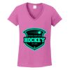 Ladies Heavy Cotton™ 100% Cotton V-Neck T-Shirt Thumbnail