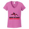 Ladies Heavy Cotton™ 100% Cotton V-Neck T-Shirt Thumbnail
