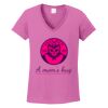 Ladies Heavy Cotton™ 100% Cotton V-Neck T-Shirt Thumbnail