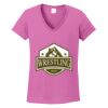 Ladies Heavy Cotton™ 100% Cotton V-Neck T-Shirt Thumbnail
