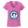 Ladies Heavy Cotton™ 100% Cotton V-Neck T-Shirt Thumbnail