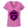 Ladies Heavy Cotton™ 100% Cotton V-Neck T-Shirt Thumbnail