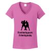 Ladies Heavy Cotton™ 100% Cotton V-Neck T-Shirt Thumbnail