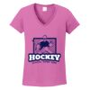 Ladies Heavy Cotton™ 100% Cotton V-Neck T-Shirt Thumbnail