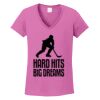 Ladies Heavy Cotton™ 100% Cotton V-Neck T-Shirt Thumbnail