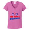 Ladies Heavy Cotton™ 100% Cotton V-Neck T-Shirt Thumbnail