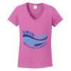Ladies Heavy Cotton™ 100% Cotton V-Neck T-Shirt Thumbnail