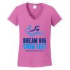 Ladies Heavy Cotton™ 100% Cotton V-Neck T-Shirt Thumbnail