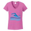 Ladies Heavy Cotton™ 100% Cotton V-Neck T-Shirt Thumbnail