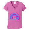 Ladies Heavy Cotton™ 100% Cotton V-Neck T-Shirt Thumbnail