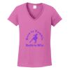 Ladies Heavy Cotton™ 100% Cotton V-Neck T-Shirt Thumbnail